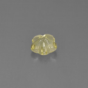 1,86 ctw natürlicher gelber Quarz, Blumenschliff, Transparent