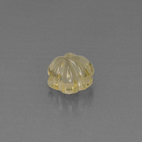 2,93 ctw natürlicher gelber Quarz, Blumenschliff, Transparent