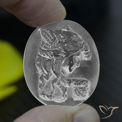 33.79ct Natürlicher Klares Weiß Quarz, Oval, Transparent, Photo A