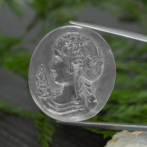 34.18ct Natürlicher Klares Weiß Quarz, Fantasie, Transparent