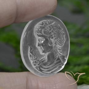 9,17 ctw natürlicher Klares Weiß Quarz, Fantasie, Transparent