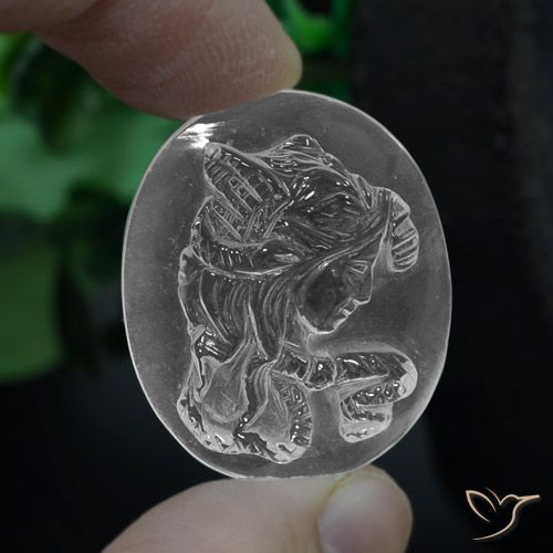34.86ct Natürlicher Klares Weiß Quarz, Oval, Transparent