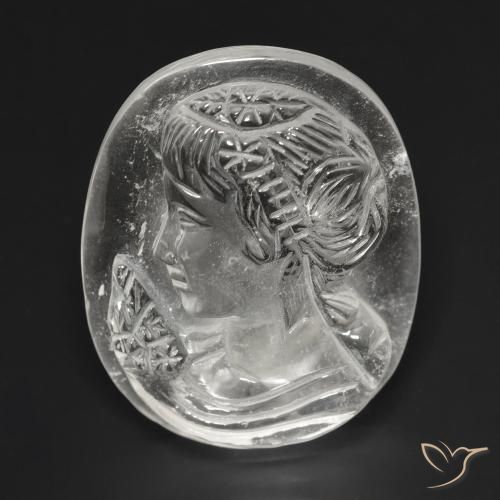35.80ct Natürlicher Klares Weiß Quarz, Fantasie, Transparent