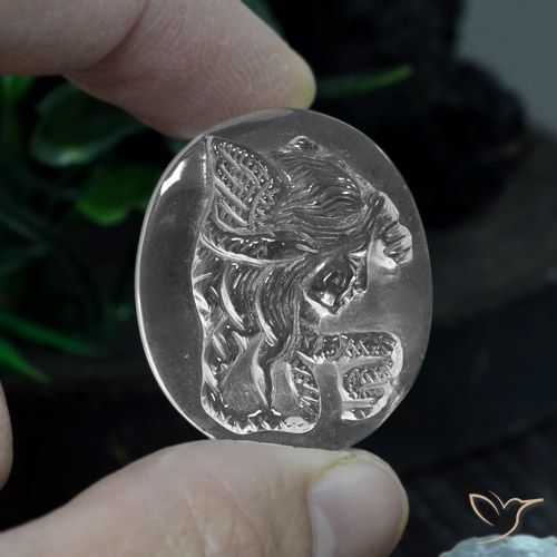 37.48ct Natürlicher Klares Weiß Quarz, Oval, Transparent