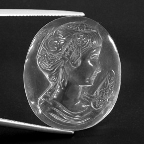 9,17 ctw natürlicher Weiß Quarz, Ausgefallene Form, Transparent