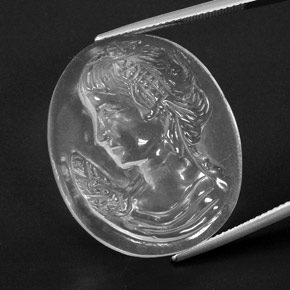 9,17 ctw natürlicher Weiß Quarz, Ausgefallene Form, Transparent