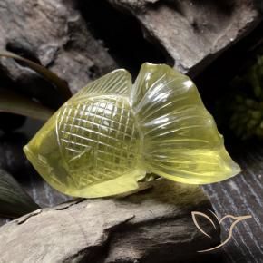 9,17 ctw natürlicher hellgelb Quarz, Fantasie, Transparent