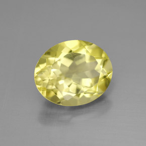 3,55 ctw natürlicher gelber Quarz, Oval Schliff, VVS