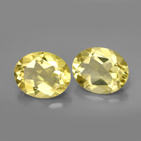  ct natürliche gelber Quarz-Edelsteine, Oval Schliff, VVS
