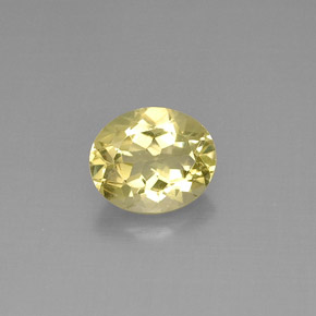 3,29 ctw natürlicher gelber Quarz, Oval Schliff, VVS
