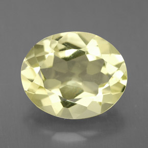 3,05 ctw natürlicher gelber Quarz, Oval Schliff, VVS