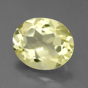 3,05 ctw natürlicher gelber Quarz, Oval Schliff, VVS