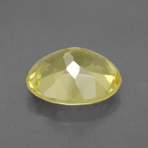 3,07 ctw natürlicher gelber Quarz, Oval Schliff, VVS