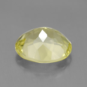 3,38 ctw natürlicher gelber Quarz, Oval Schliff, VVS