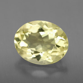 3,60 ctw natürlicher gelber Quarz, Oval Schliff, VVS