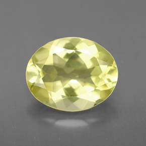 2,97 ctw natürlicher gelber Quarz, Oval Schliff, VS