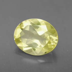 2,97 ctw natürlicher gelber Quarz, Oval Schliff, VS