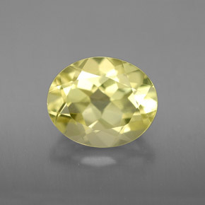 3,55 ctw natürlicher gelber Quarz, Oval Schliff, VVS