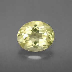 3,29 ctw natürlicher gelber Quarz, Oval Schliff, VVS