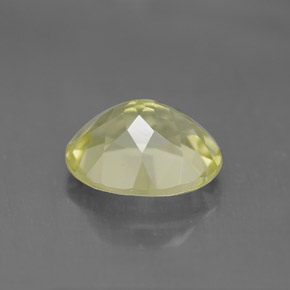 3,29 ctw natürlicher gelber Quarz, Oval Schliff, VVS