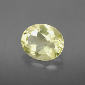 3,28 ctw natürlicher gelber Quarz, Oval Schliff, VS