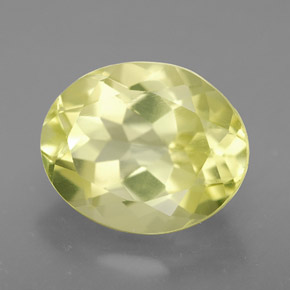 3,68 ctw natürlicher gelber Quarz, Oval Schliff, VVS