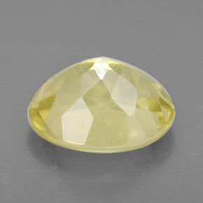 3,52 ctw natürlicher gelber Quarz, Oval Schliff, VVS