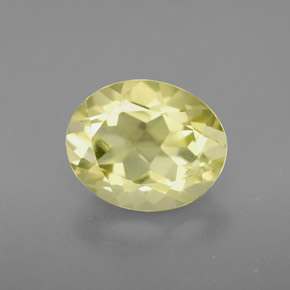 3,38 ctw natürlicher gelber Quarz, Oval Schliff, VVS