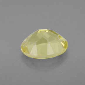 3,38 ctw natürlicher gelber Quarz, Oval Schliff, VVS