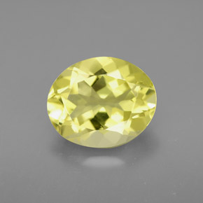3,34 ctw natürlicher gelber Quarz, Oval Schliff, VVS