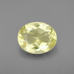 3,16 ctw natürlicher gelber Quarz, Oval Schliff, VVS-VS