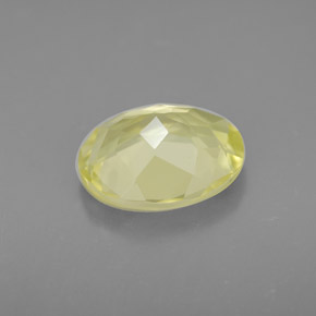 3,16 ctw natürlicher gelber Quarz, Oval Schliff, VVS-VS