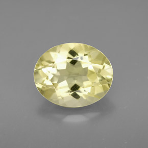 3,11 ctw natürlicher gelber Quarz, Oval Schliff, VVS