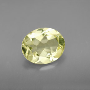 2,91 ctw natürlicher gelber Quarz, Oval Schliff, VVS