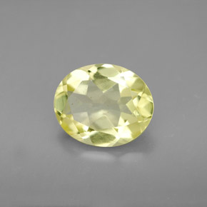 2,91 ctw natürlicher gelber Quarz, Oval Schliff, VVS