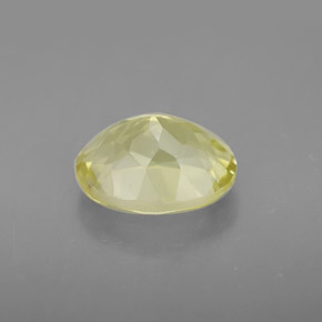 3,47 ctw natürlicher gelber Quarz, Oval Schliff, VVS