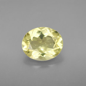2,96 ctw natürlicher gelber Quarz, Oval Schliff, VVS