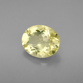 2,96 ctw natürlicher gelber Quarz, Oval Schliff, VVS