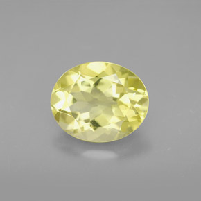 3,03 ctw natürlicher gelber Quarz, Oval Schliff, VVS
