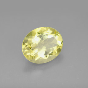 3,03 ctw natürlicher gelber Quarz, Oval Schliff, VVS