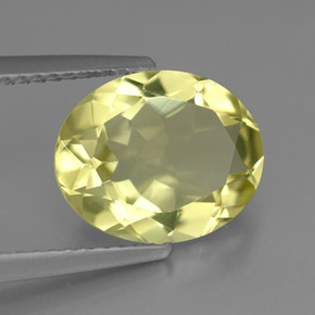 2,95 ctw natürlicher gelber Quarz, Oval Schliff, VVS