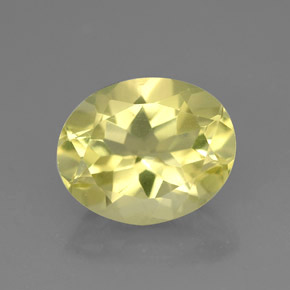 3,29 ctw natürlicher gelber Quarz, Oval Schliff, VVS