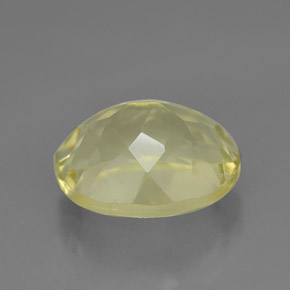 3,95 ctw natürlicher gelber Quarz, Oval Schliff, VVS