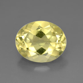 3,28 ctw natürlicher gelber Quarz, Oval Schliff, VVS