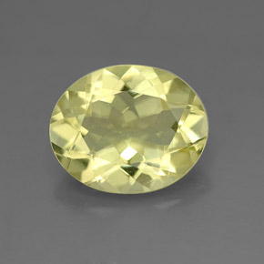 3,07 ctw natürlicher gelber Quarz, Oval Schliff, VVS
