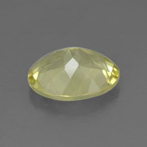 3,07 ctw natürlicher gelber Quarz, Oval Schliff, VVS