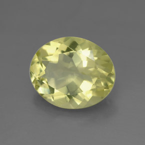 3,19 ctw natürlicher gelber Quarz, Oval Schliff, VVS