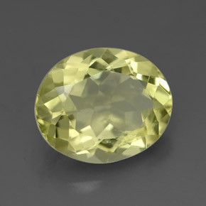 3,06 ctw natürlicher gelber Quarz, Oval Schliff, VVS-VS