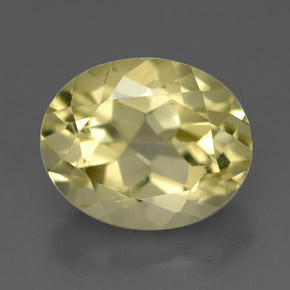 3,77 ctw natürlicher gelber Quarz, Oval Schliff, VVS