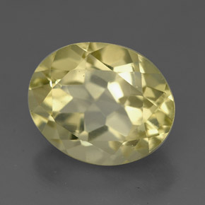 3,77 ctw natürlicher gelber Quarz, Oval Schliff, VVS